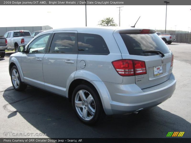 Bright Silver Metallic / Dark Slate Gray/Light Graystone 2009 Dodge Journey SXT AWD