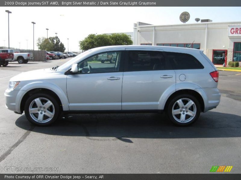 Bright Silver Metallic / Dark Slate Gray/Light Graystone 2009 Dodge Journey SXT AWD