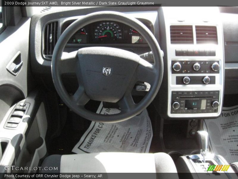 Bright Silver Metallic / Dark Slate Gray/Light Graystone 2009 Dodge Journey SXT AWD