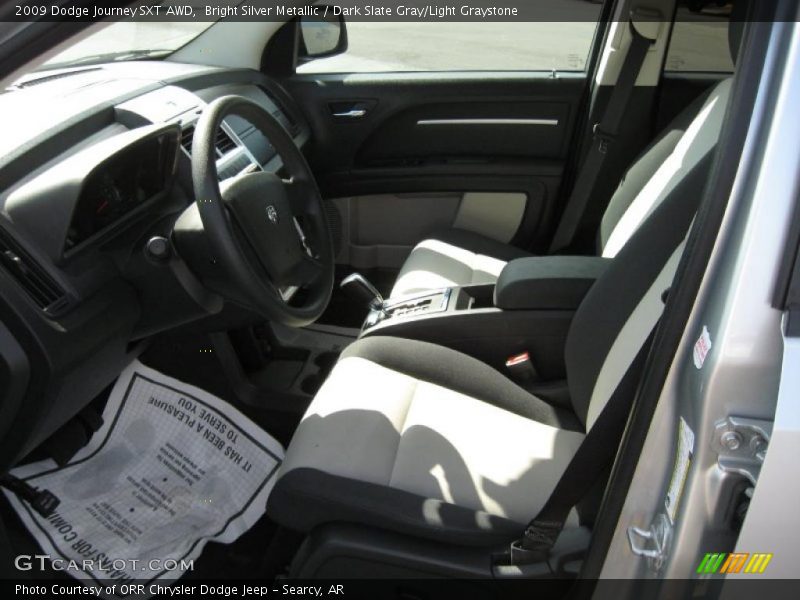 Bright Silver Metallic / Dark Slate Gray/Light Graystone 2009 Dodge Journey SXT AWD