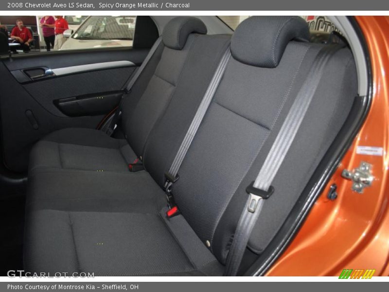 Spicy Orange Metallic / Charcoal 2008 Chevrolet Aveo LS Sedan