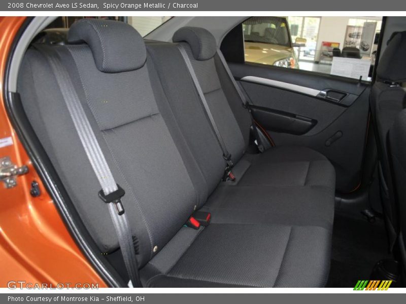 Spicy Orange Metallic / Charcoal 2008 Chevrolet Aveo LS Sedan