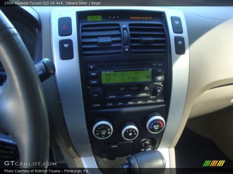 Sahara Silver / Beige 2006 Hyundai Tucson GLS V6 4x4