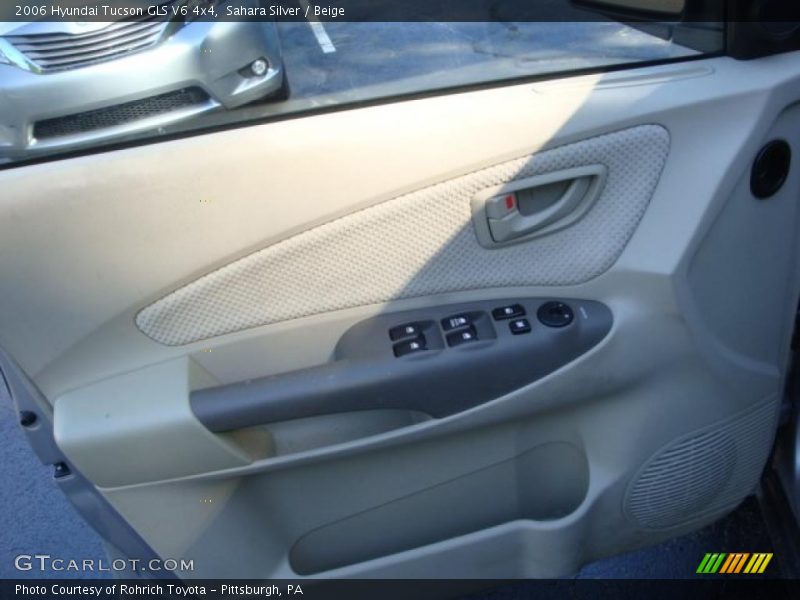 Sahara Silver / Beige 2006 Hyundai Tucson GLS V6 4x4
