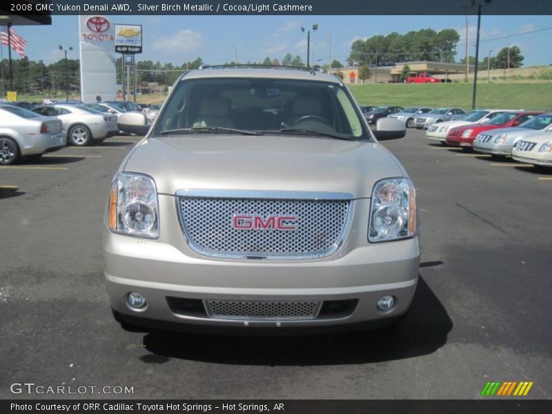 Silver Birch Metallic / Cocoa/Light Cashmere 2008 GMC Yukon Denali AWD