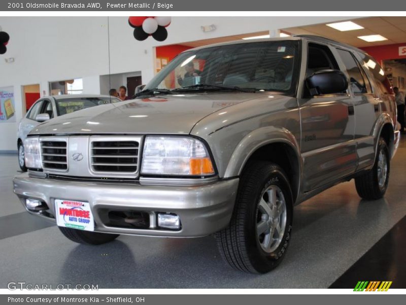 Pewter Metallic / Beige 2001 Oldsmobile Bravada AWD