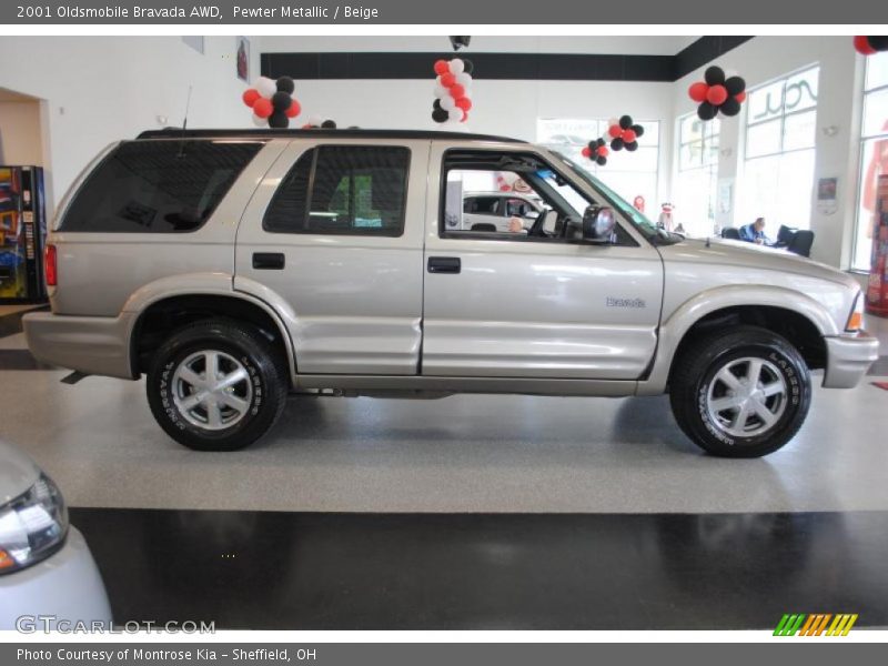 Pewter Metallic / Beige 2001 Oldsmobile Bravada AWD