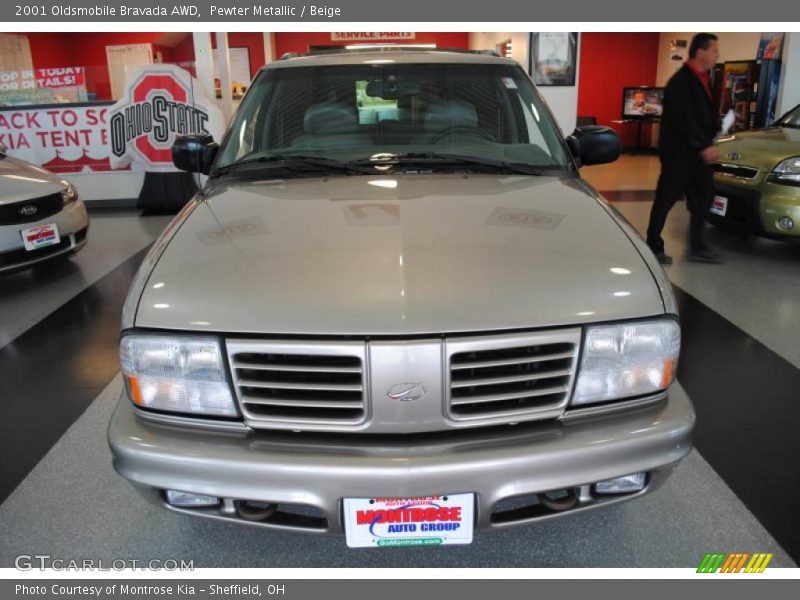 Pewter Metallic / Beige 2001 Oldsmobile Bravada AWD