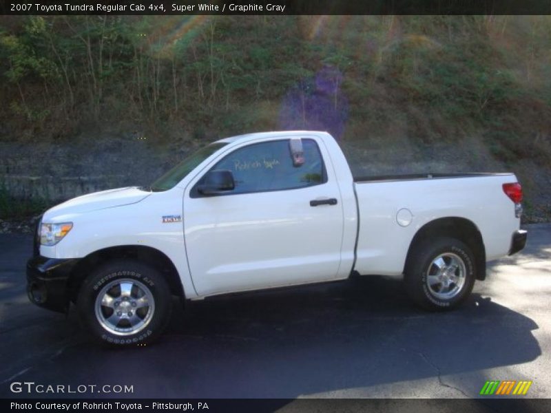 Super White / Graphite Gray 2007 Toyota Tundra Regular Cab 4x4