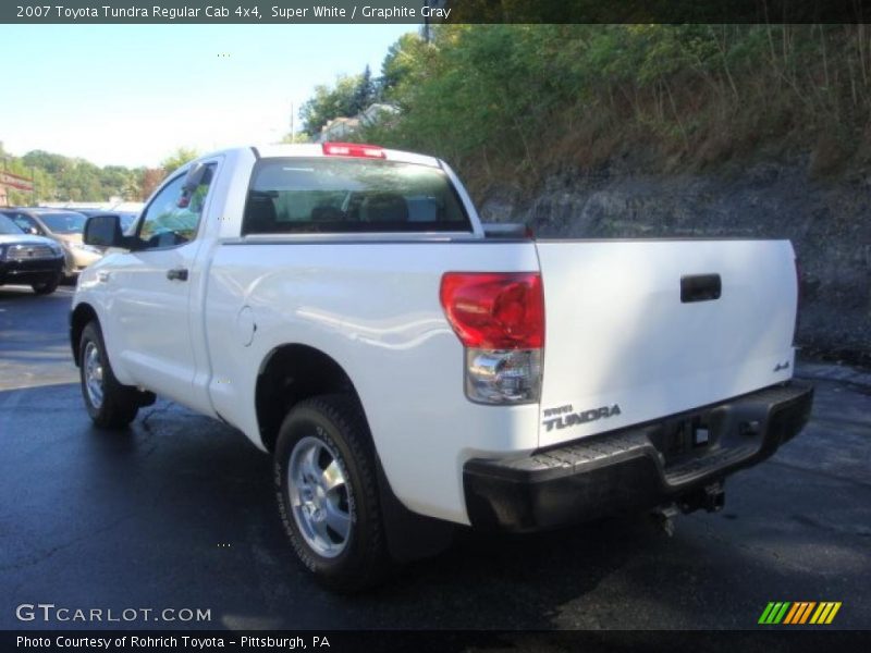 Super White / Graphite Gray 2007 Toyota Tundra Regular Cab 4x4