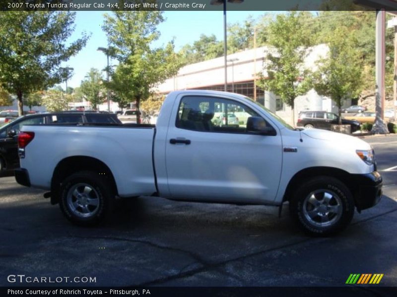 Super White / Graphite Gray 2007 Toyota Tundra Regular Cab 4x4
