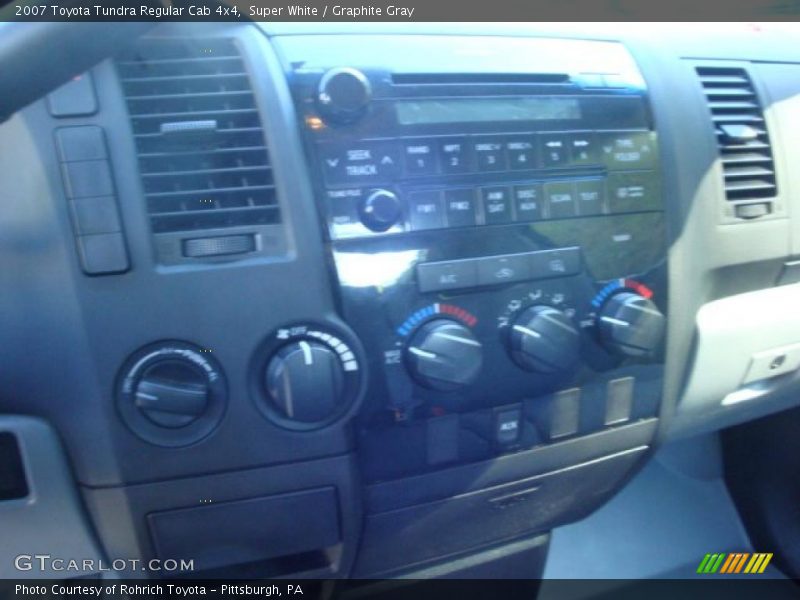 Super White / Graphite Gray 2007 Toyota Tundra Regular Cab 4x4