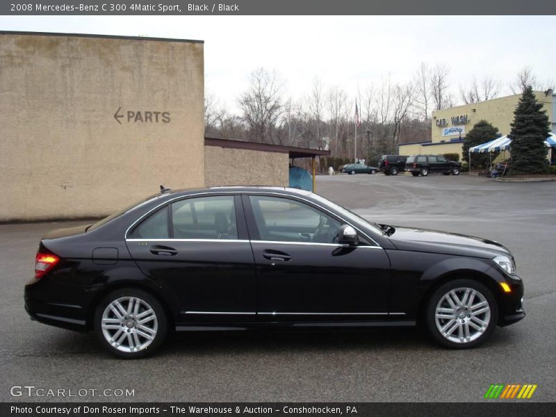 Black / Black 2008 Mercedes-Benz C 300 4Matic Sport