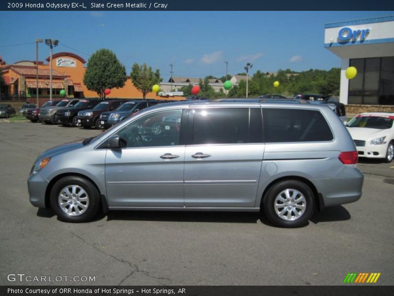 Slate Green Metallic / Gray 2009 Honda Odyssey EX-L