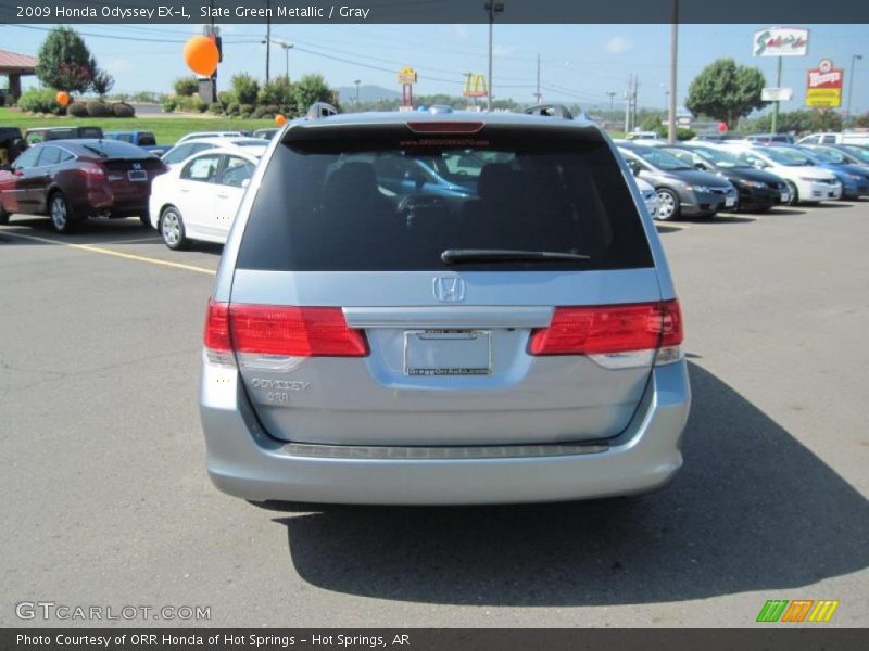 Slate Green Metallic / Gray 2009 Honda Odyssey EX-L