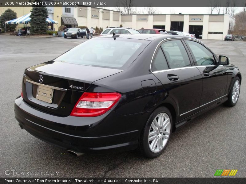 Black / Black 2008 Mercedes-Benz C 300 4Matic Sport