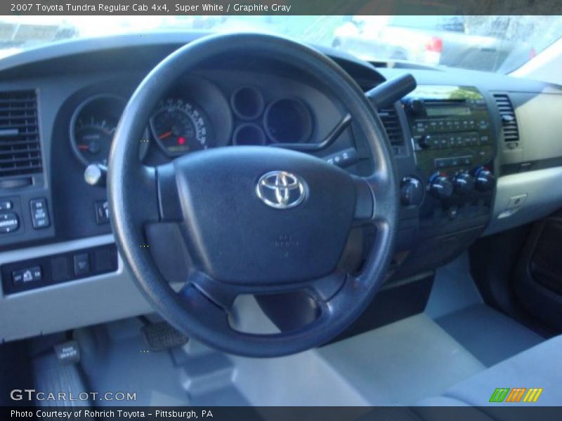 Super White / Graphite Gray 2007 Toyota Tundra Regular Cab 4x4