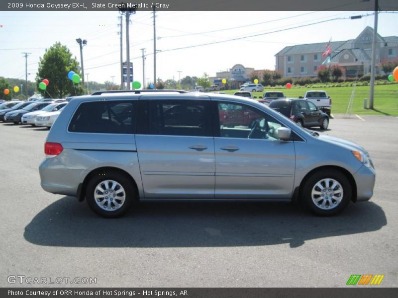 Slate Green Metallic / Gray 2009 Honda Odyssey EX-L