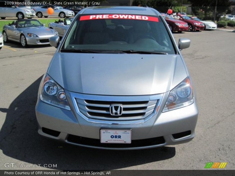 Slate Green Metallic / Gray 2009 Honda Odyssey EX-L