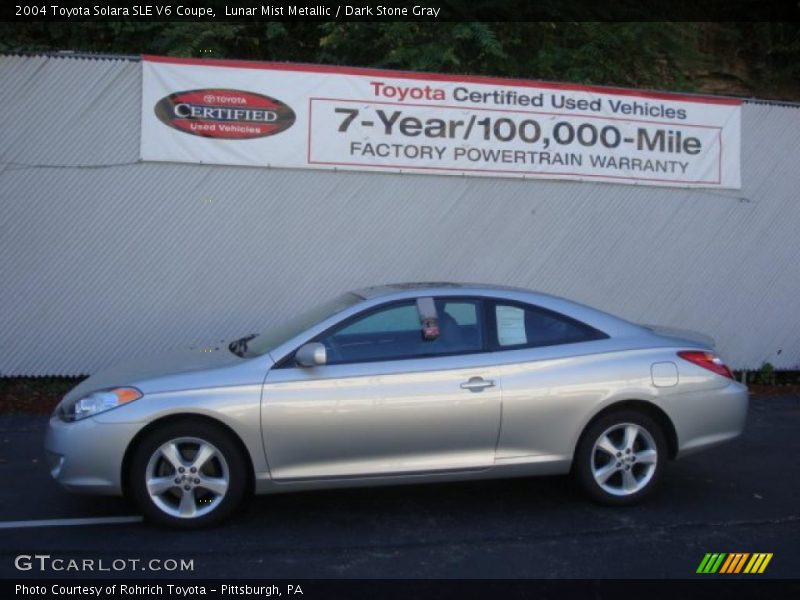 Lunar Mist Metallic / Dark Stone Gray 2004 Toyota Solara SLE V6 Coupe