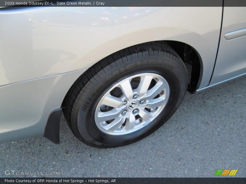 Slate Green Metallic / Gray 2009 Honda Odyssey EX-L