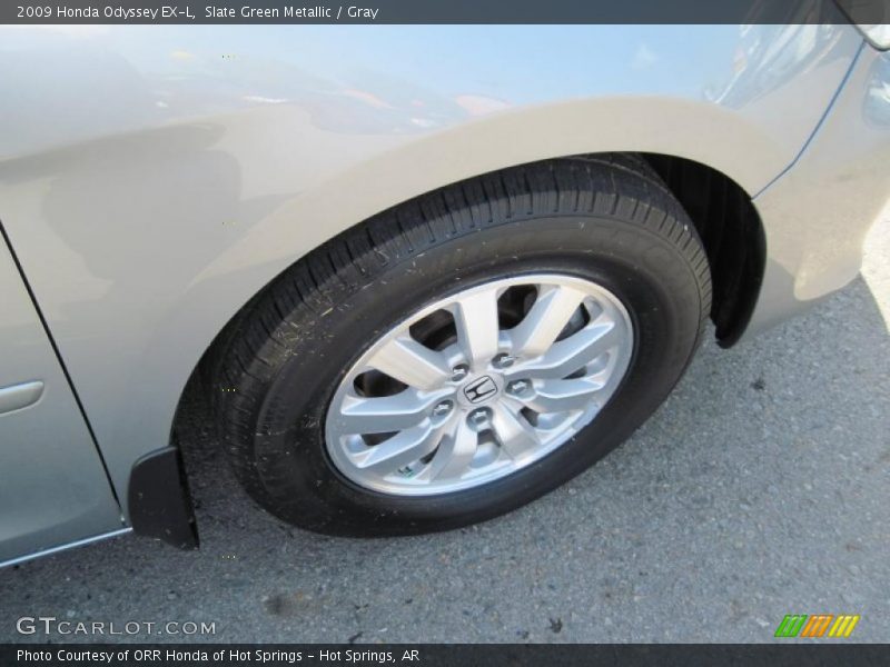 Slate Green Metallic / Gray 2009 Honda Odyssey EX-L