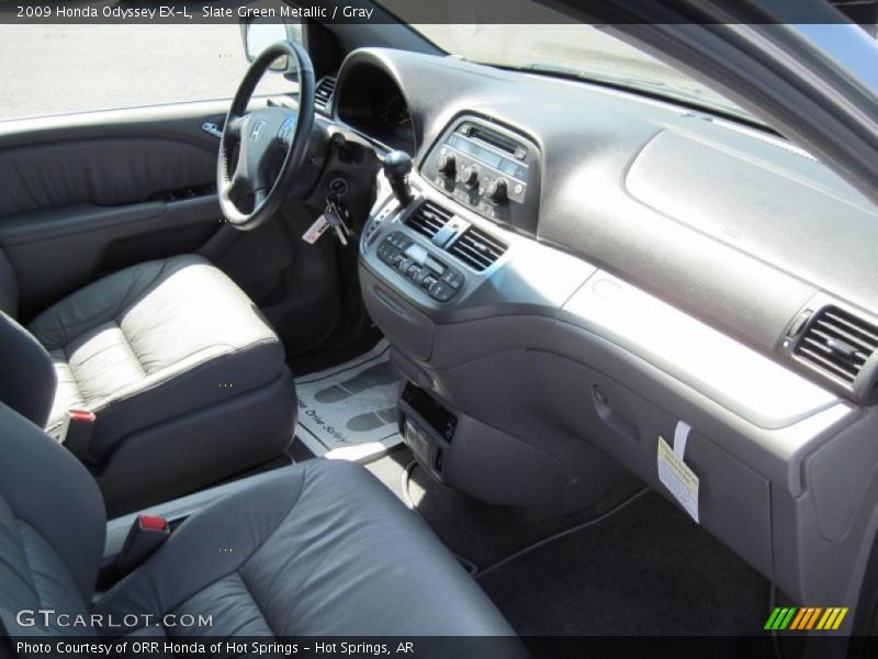 Slate Green Metallic / Gray 2009 Honda Odyssey EX-L