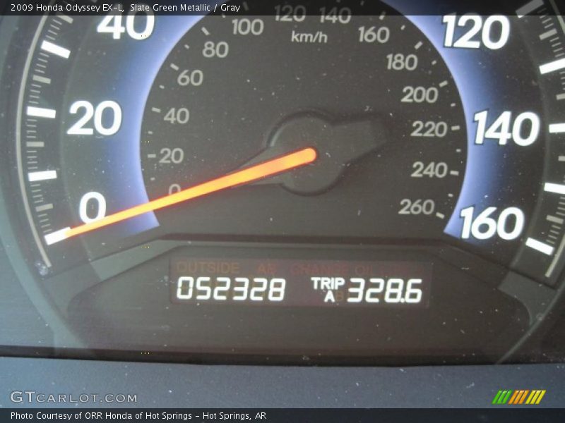 Slate Green Metallic / Gray 2009 Honda Odyssey EX-L