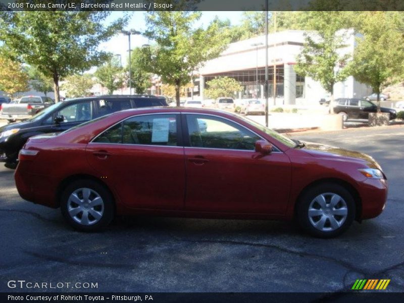 Barcelona Red Metallic / Bisque 2008 Toyota Camry LE