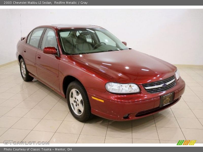 Redfire Metallic / Gray 2003 Chevrolet Malibu LS Sedan