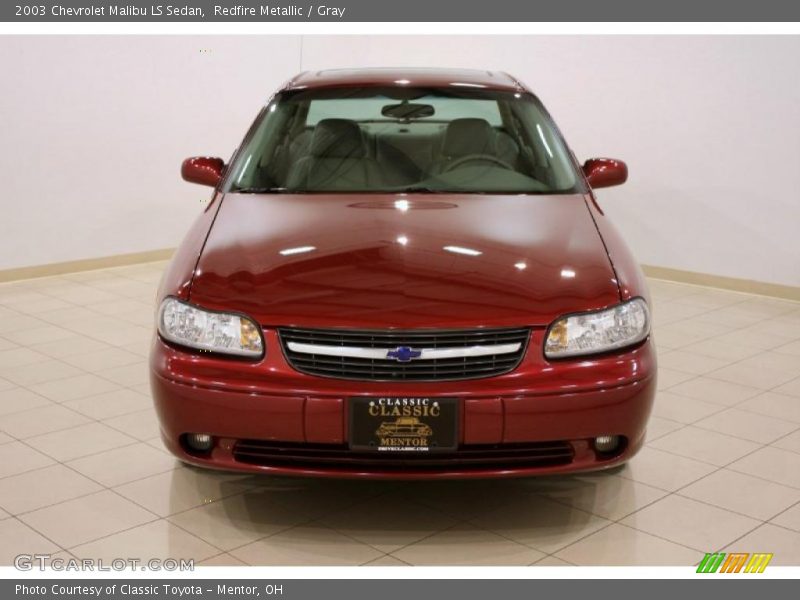 Redfire Metallic / Gray 2003 Chevrolet Malibu LS Sedan