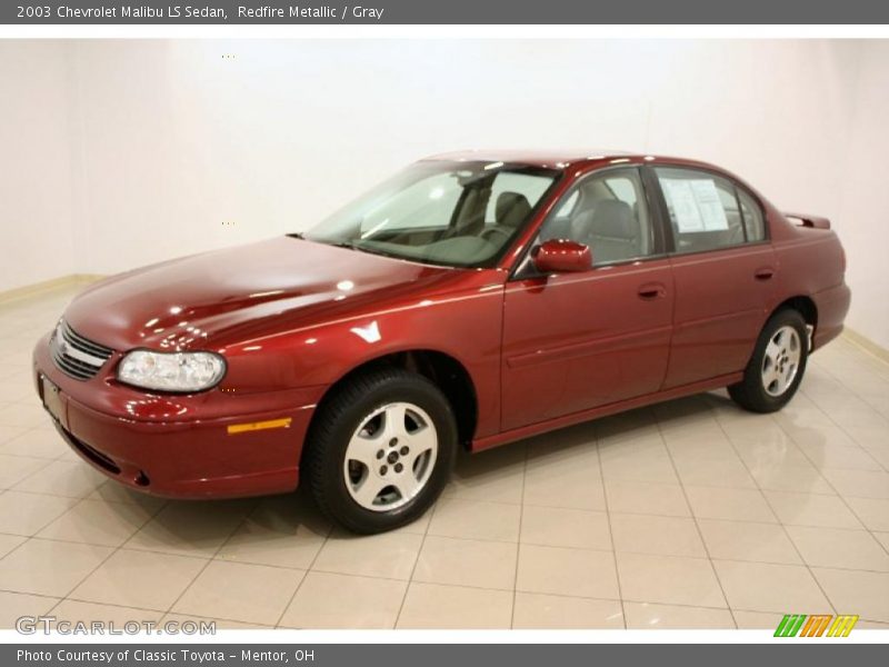 Redfire Metallic / Gray 2003 Chevrolet Malibu LS Sedan