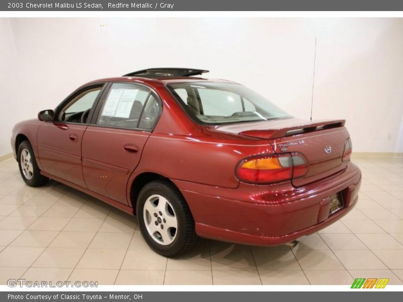 Redfire Metallic / Gray 2003 Chevrolet Malibu LS Sedan