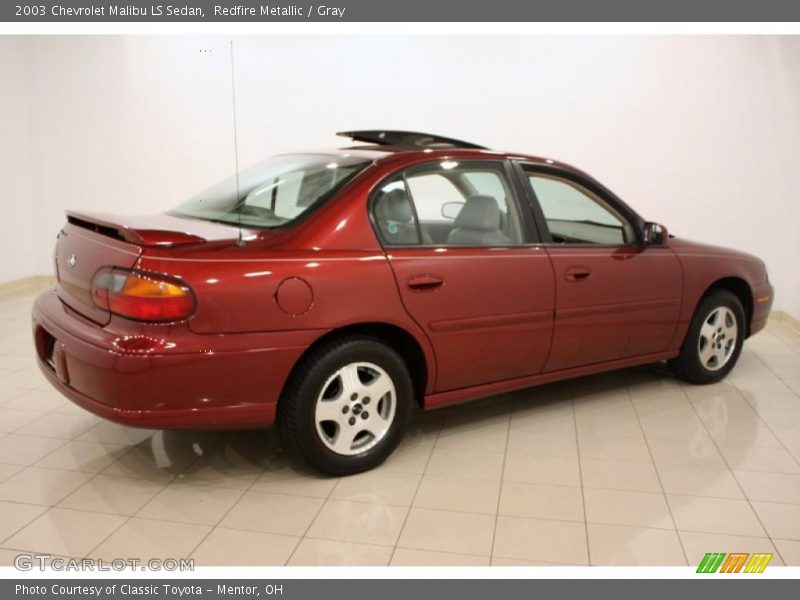 Redfire Metallic / Gray 2003 Chevrolet Malibu LS Sedan