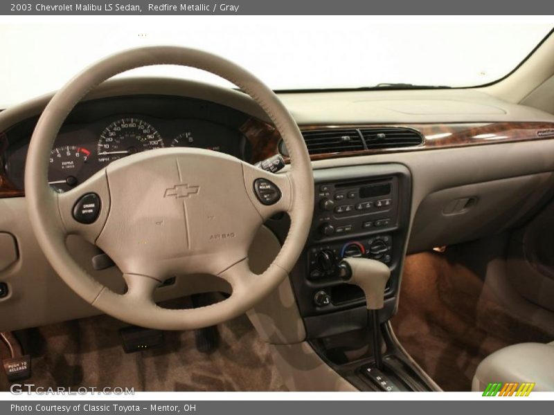 Redfire Metallic / Gray 2003 Chevrolet Malibu LS Sedan