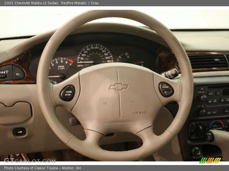 Redfire Metallic / Gray 2003 Chevrolet Malibu LS Sedan
