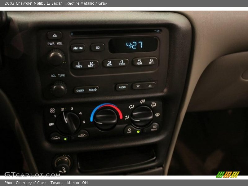 Redfire Metallic / Gray 2003 Chevrolet Malibu LS Sedan