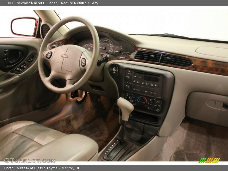 Redfire Metallic / Gray 2003 Chevrolet Malibu LS Sedan
