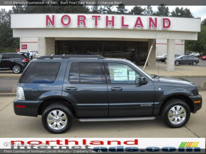 Black Pearl Slate Metallic / Charcoal Black 2010 Mercury Mountaineer V6 AWD