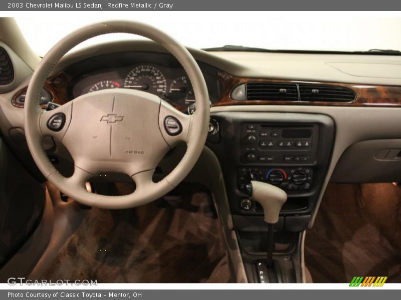 Redfire Metallic / Gray 2003 Chevrolet Malibu LS Sedan