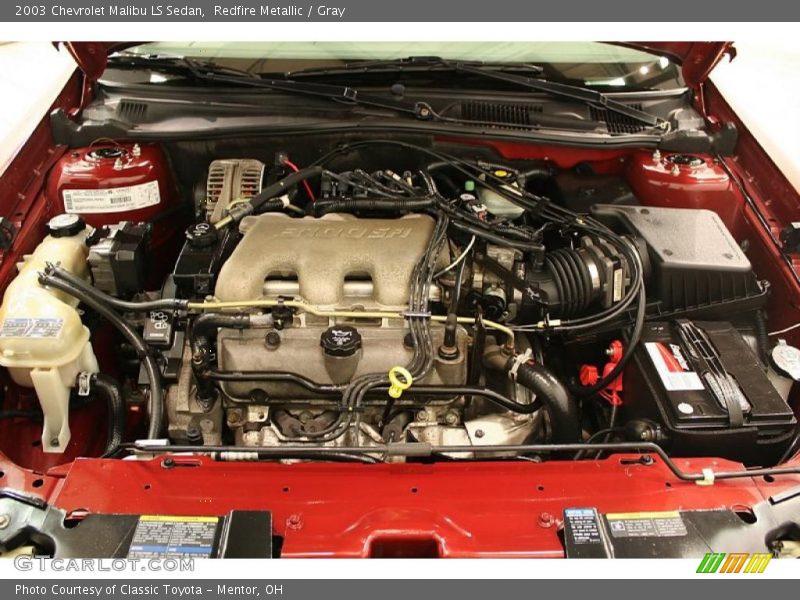 Redfire Metallic / Gray 2003 Chevrolet Malibu LS Sedan