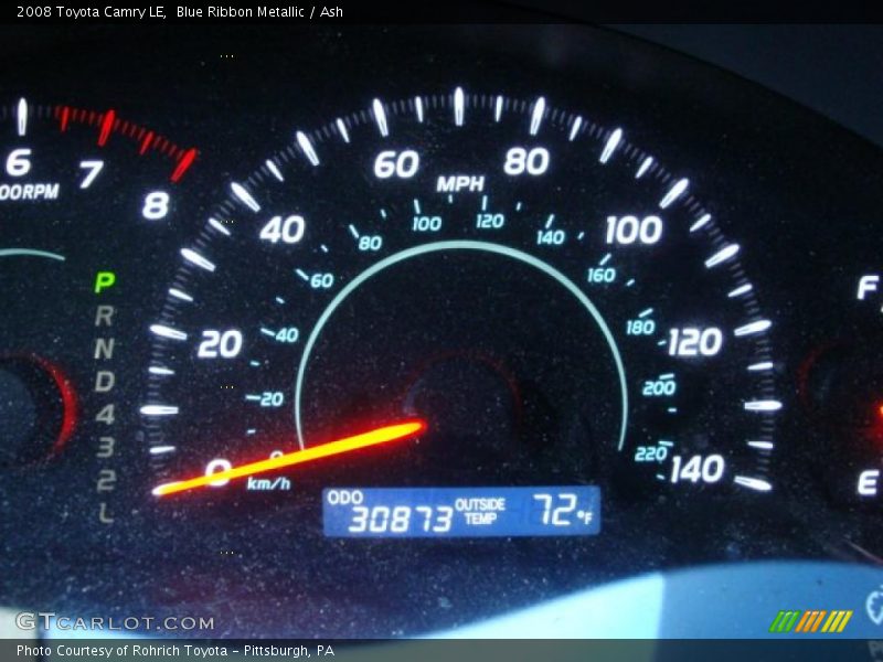 Blue Ribbon Metallic / Ash 2008 Toyota Camry LE