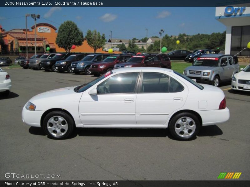 Cloud White / Taupe Beige 2006 Nissan Sentra 1.8 S