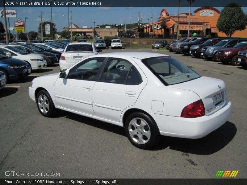 Cloud White / Taupe Beige 2006 Nissan Sentra 1.8 S