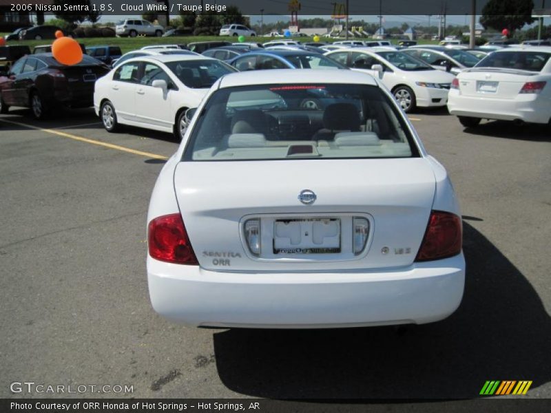 Cloud White / Taupe Beige 2006 Nissan Sentra 1.8 S