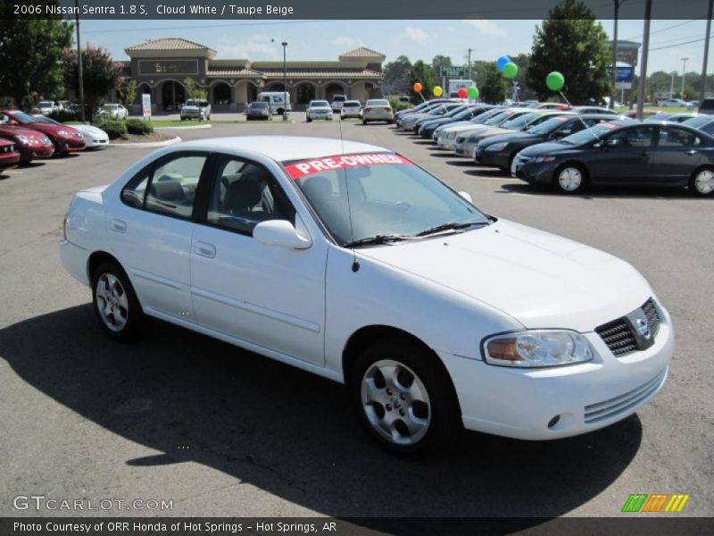 Cloud White / Taupe Beige 2006 Nissan Sentra 1.8 S