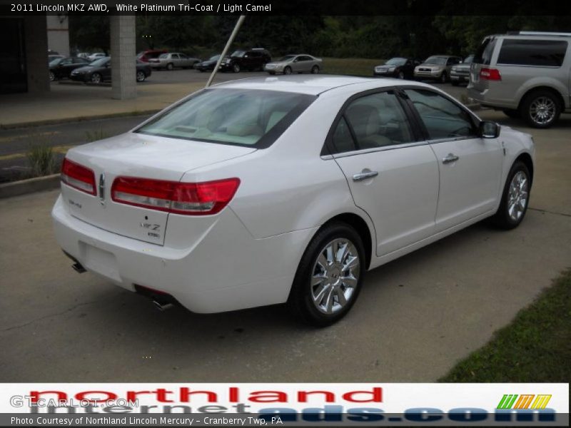 White Platinum Tri-Coat / Light Camel 2011 Lincoln MKZ AWD