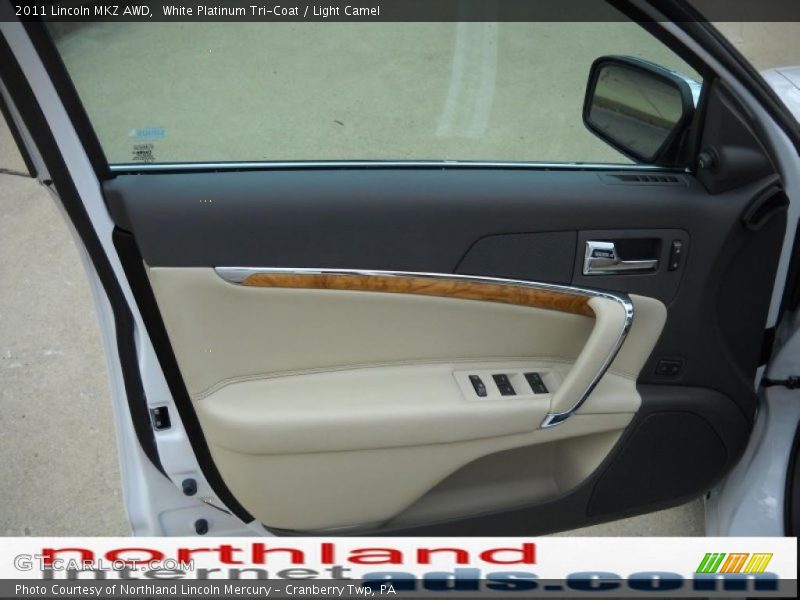 White Platinum Tri-Coat / Light Camel 2011 Lincoln MKZ AWD