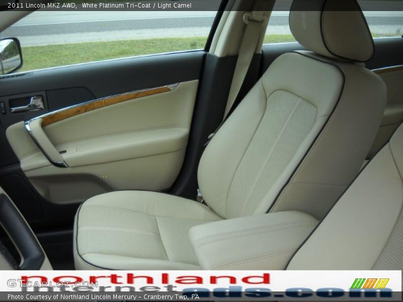White Platinum Tri-Coat / Light Camel 2011 Lincoln MKZ AWD
