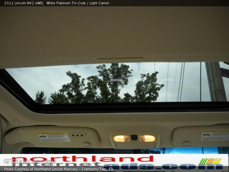 White Platinum Tri-Coat / Light Camel 2011 Lincoln MKZ AWD